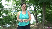 german scout – big ass bbw mature talk to fuck at street casting