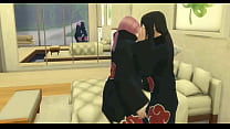 naruto hentai episode 6 sakura and konan manage to have a threesome and end up fucking with their two friends as they like milk a lot.